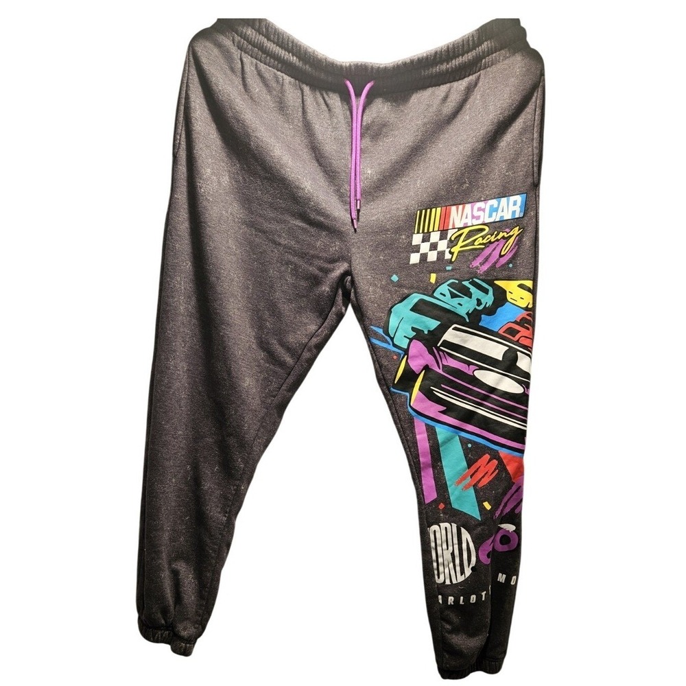 NASCAR‎ Racing Charlotte World 600 Graphic Jogger Sweatpants Slate Grey 3XL